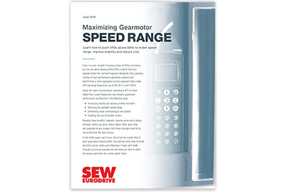 SEW-EURODIVE: Maximizing Gearmotor Speed Range