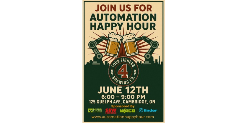 New Community Event “Automation Happy Hour” Launches June 12 to Bring Together Canada’s Industrial Innovators - One Beer at a Time