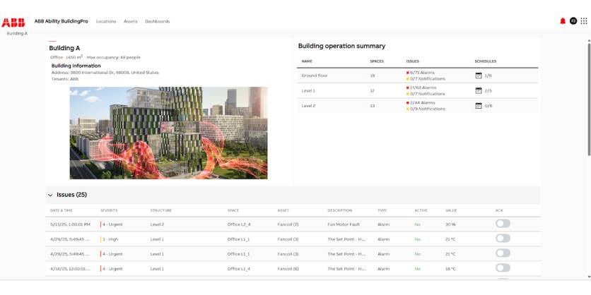 ABB Unveils Ability™ BuildingPro to Accelerate Decarbonization and Digital Transformation in Smart and Sustainable Buildings