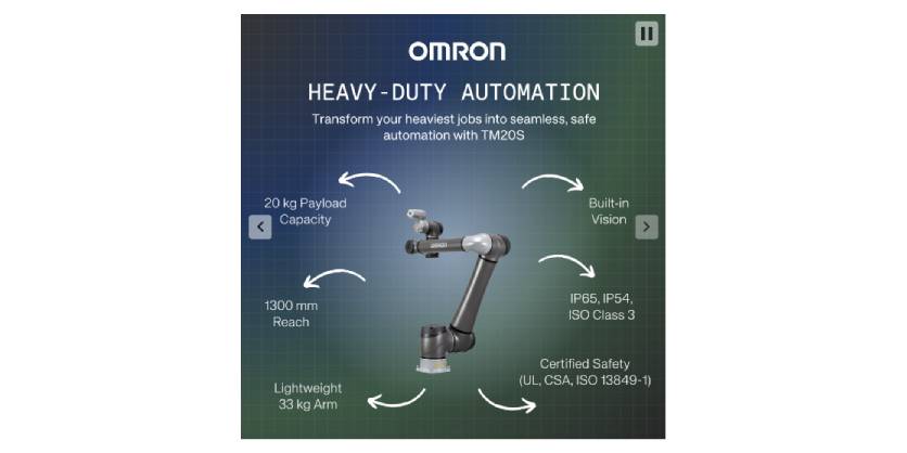 Omron Announces Significant Expansion and Upgrade toCollaborative Robot Lineup and Software