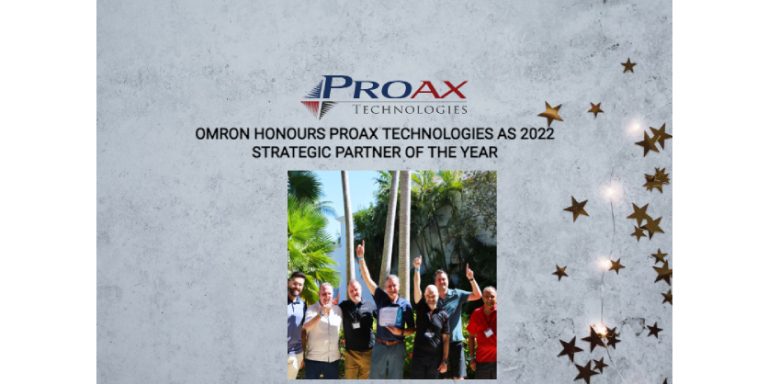 Omron Honours Proax Technologies as 2022 Strategic Partner of the Year