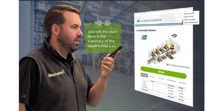 Reshape Automation Introduces First Release of ReshapeX, the AI‑powered Sales Operations Platform Designed for Industrial Automation Professionals