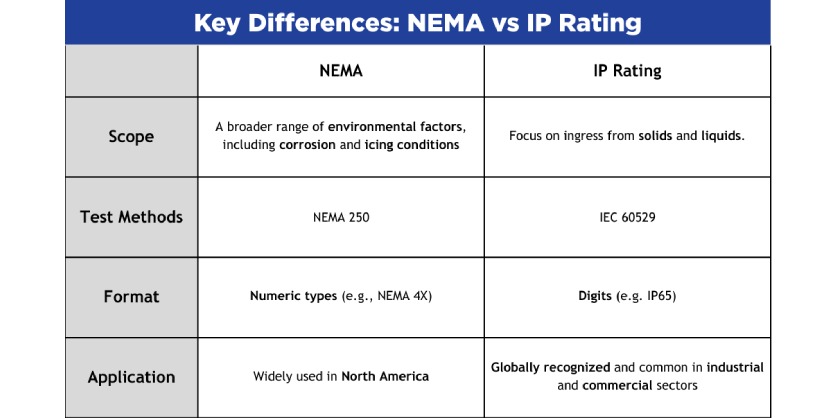 ITC 101: NEMA vs. IP Ratings: What’s the Difference?