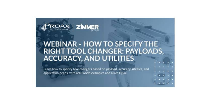Join Proax Technologies Ltd. and Zimmer Group for a Live Technical Webinar