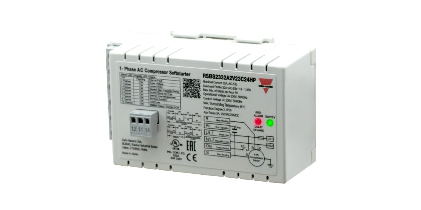 Single-Phase Compressor Soft Starters - Certified for A2L Refrigerant Applications from Carlo Gavazzi