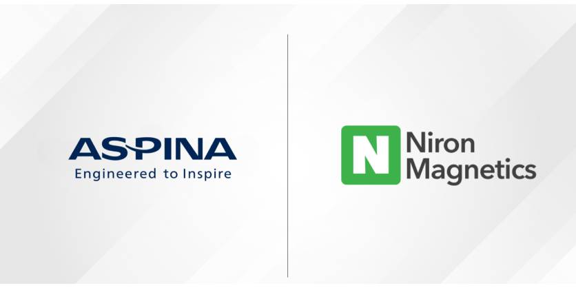 Niron Magnetics and Aspina to Develop Rare-Earth-Free Motor Solutions Across Global End Markets
