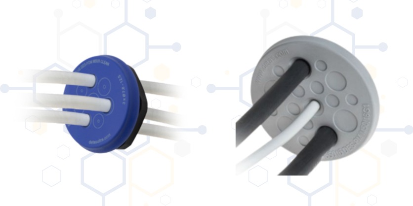 DetasUltra Round Cable Entry Plates for Compact Panel Wiring